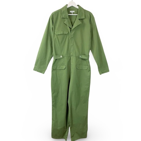 Good American Oversized Army Green Jumpsuit | Size 0 (XS-S) - Picture 7 of 16